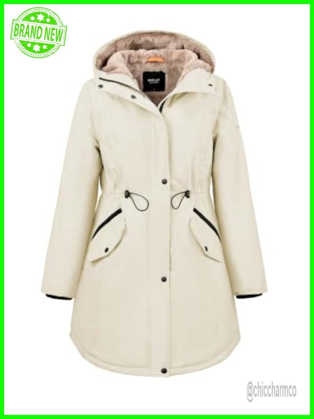Women's Thicken Fleece Lined Parka Winter Coat Hooded Jacket